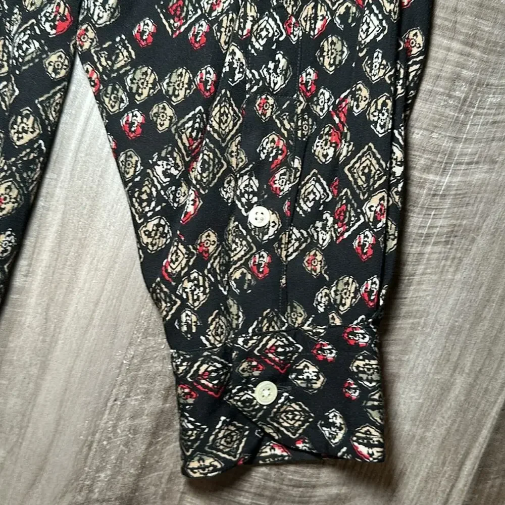 Daniel Cremieux Collection Rayon Long Sleeve Button Down - Large